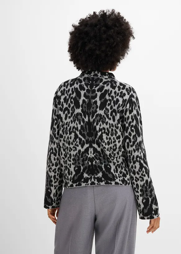 Cardigan con motivo jacquard, bonprix