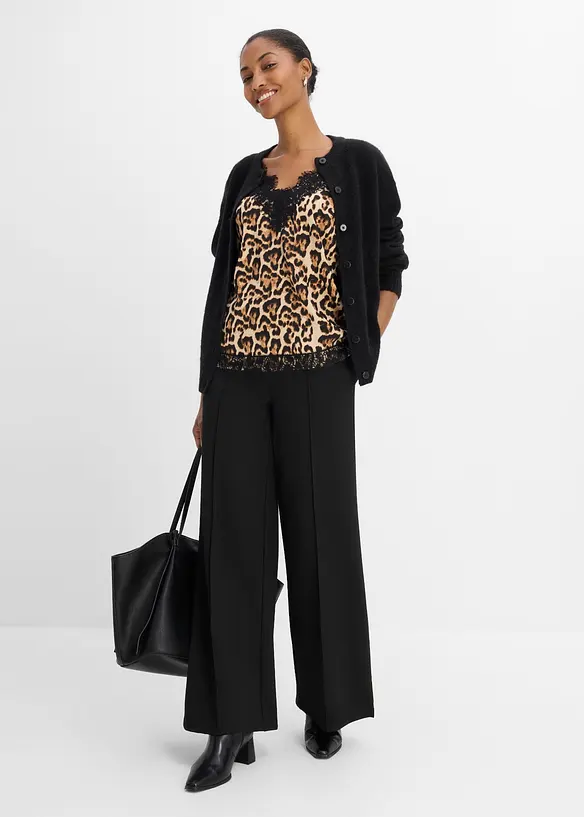 Top in satin fluido, bonprix