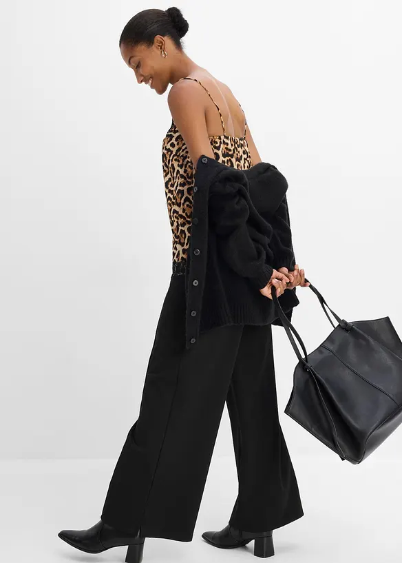 Top in satin fluido, bonprix