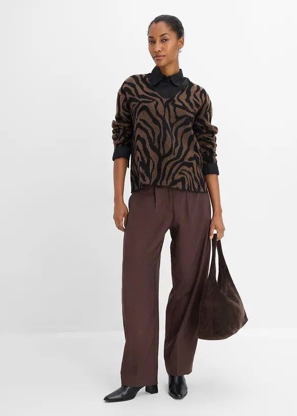 Maglione con motivo jacquard, bonprix