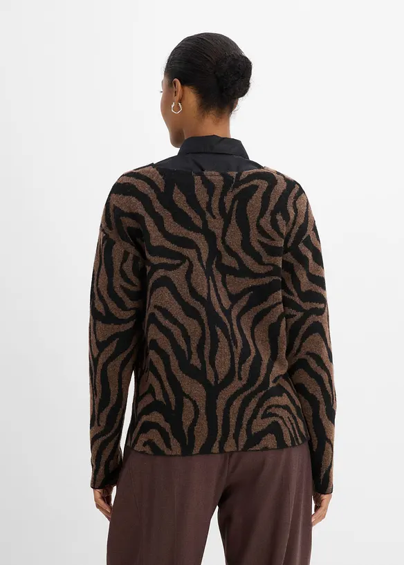 Maglione con motivo jacquard, bonprix