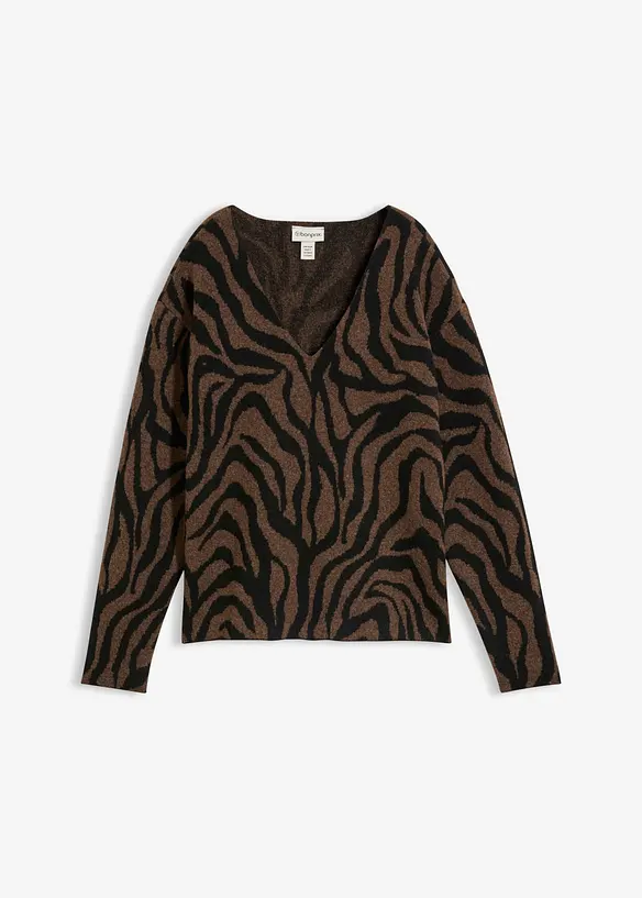 Maglione con motivo jacquard, bonprix