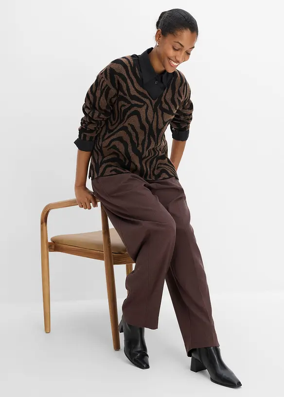 Maglione con motivo jacquard, bonprix
