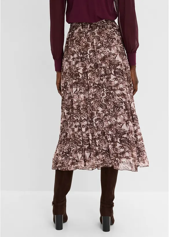 Gonna in chiffon effetto stropicciato, bonprix