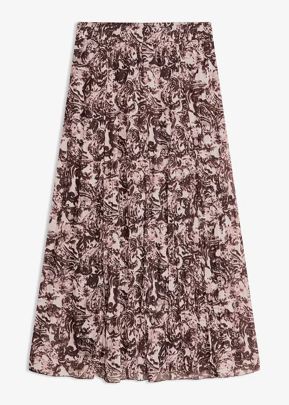 Gonna in chiffon effetto stropicciato, bonprix
