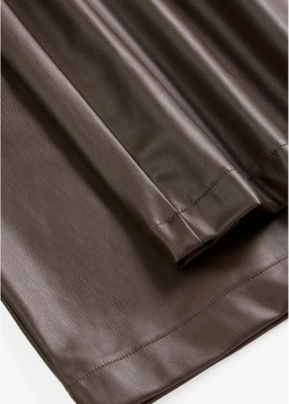 Pantaloni larghi in similpelle, bonprix