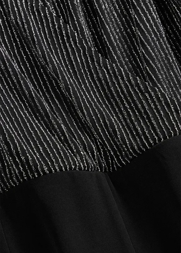 Abito in jersey con inserto glitterato, bonprix