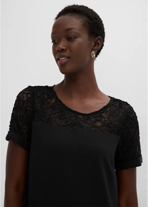 Miniabito con inserto in pizzo, bonprix