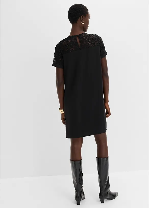 Miniabito con inserto in pizzo, bonprix
