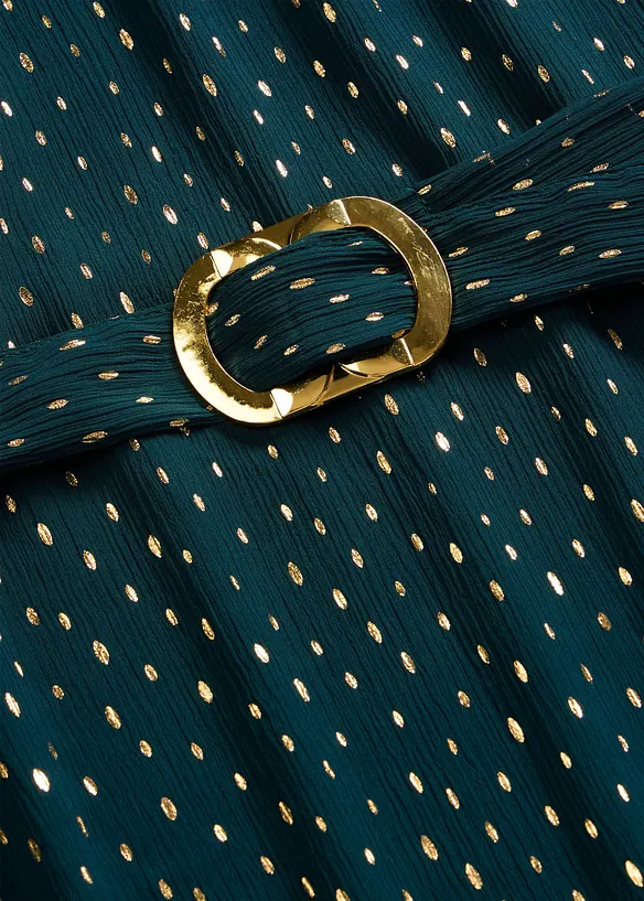 Abito in chiffon con cintura elegante, bonprix