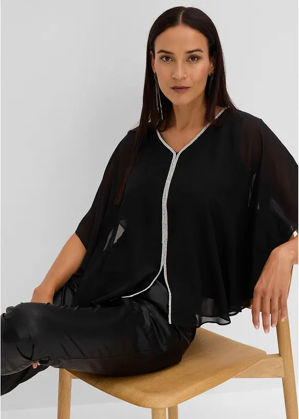 Tunica con applicazione di strass, bonprix