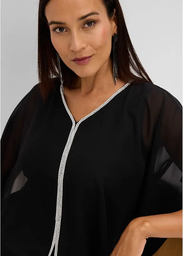 Tunica con applicazione di strass, bonprix