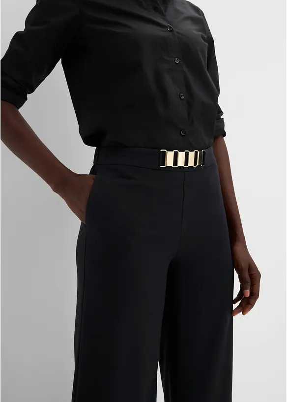 Pantaloni da completo con vita decorata, bonprix