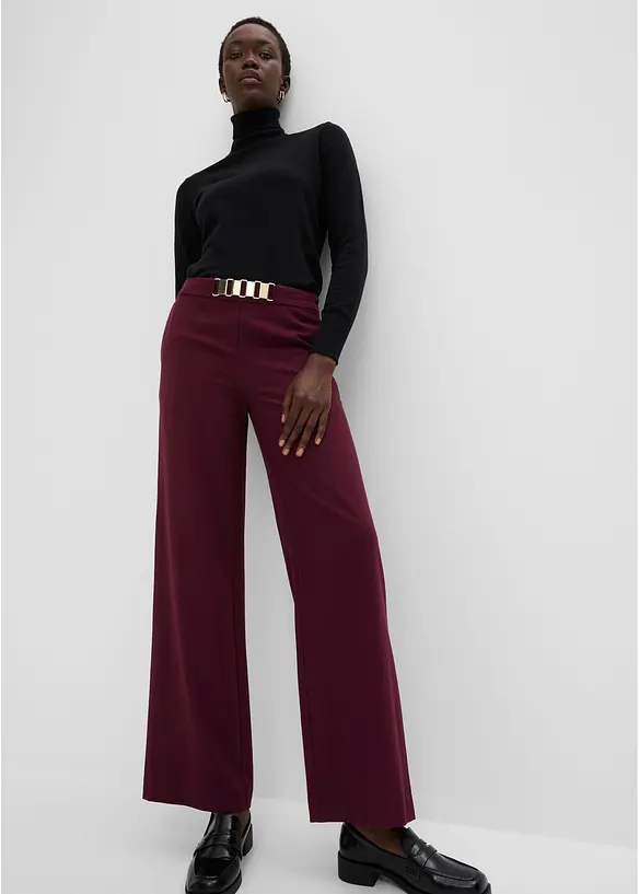 Pantaloni da completo con vita decorata, bonprix