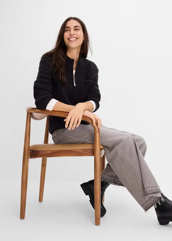 Cardigan in filato fine, bonprix