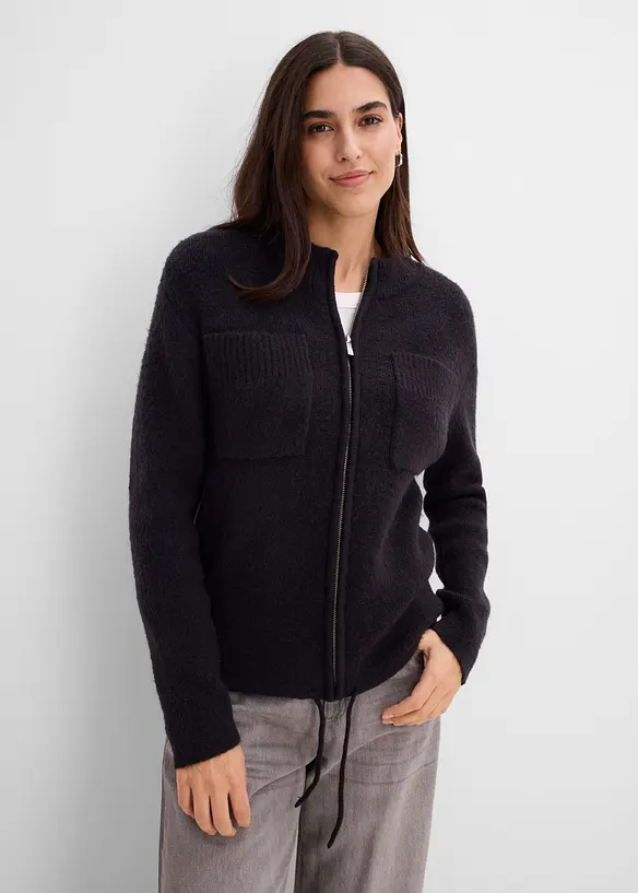 Cardigan in filato fine, bonprix