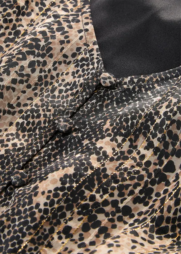 Abito in chiffon con cintura da annodare, bonprix