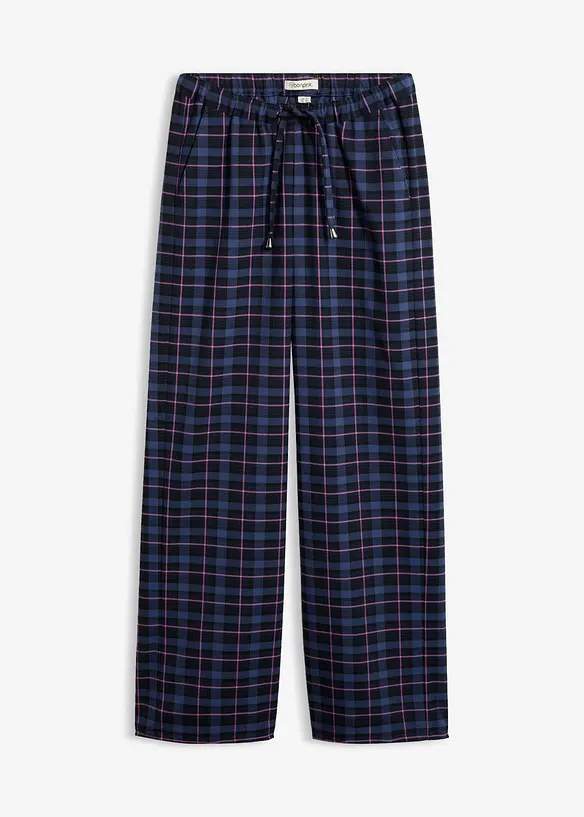 Pantaloni effetto lana con elastico in vita, bonprix