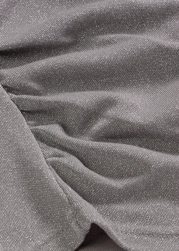Maglia con fondo a punta e glitter, bonprix