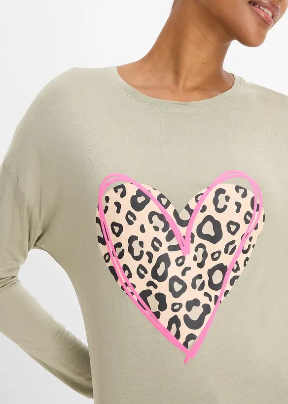 Maglia a maniche lunghe in morbida viscosa, bonprix