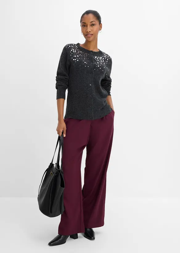 Cardigan con paillettes scintillanti, bonprix