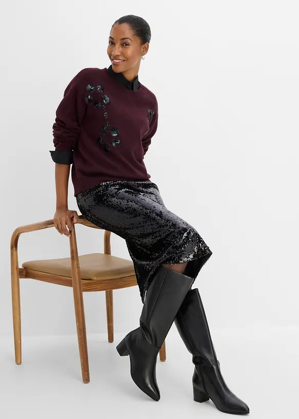 Maglione in filato fine, bonprix
