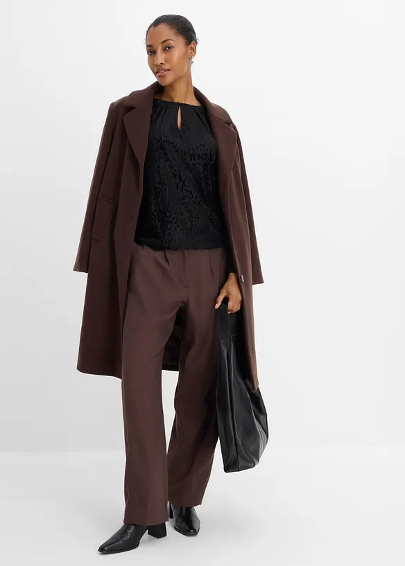 Maglia a maniche lunghe in mesh fine, bonprix