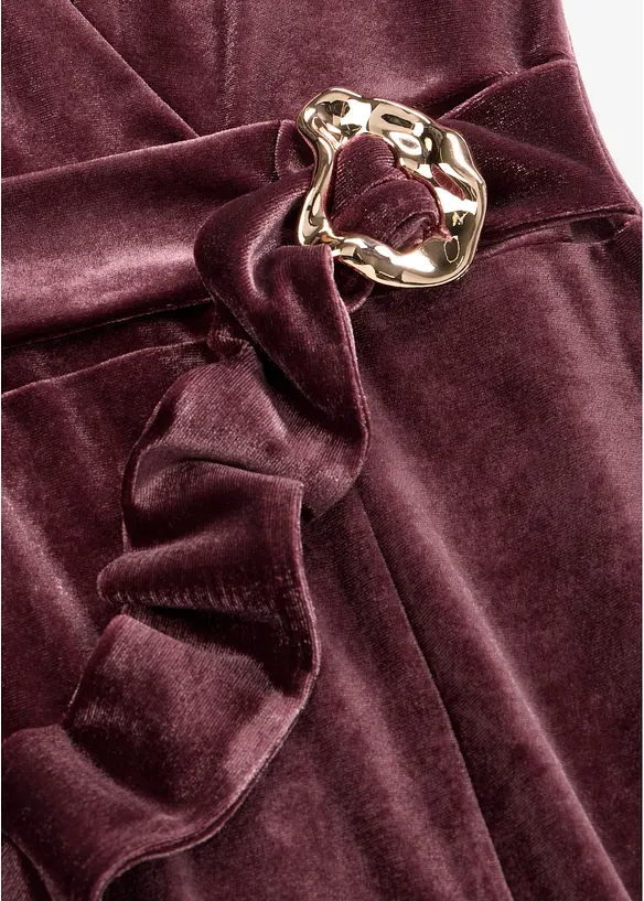 Abito di jersey in velluto, bonprix