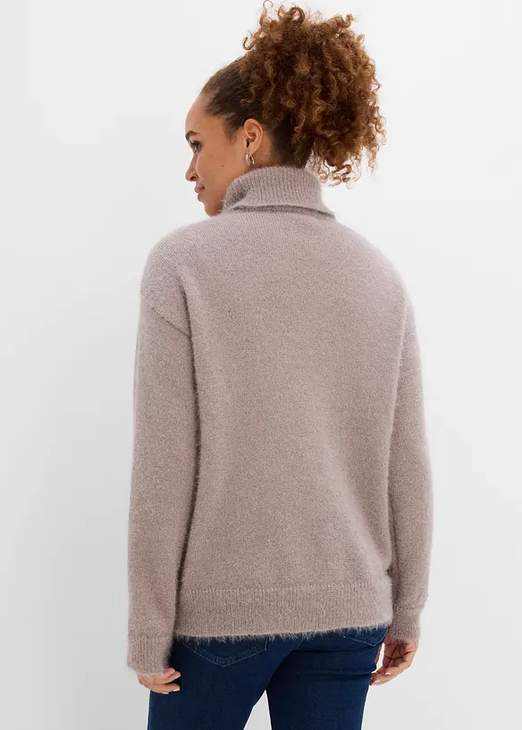 Maglione a collo alto ampio, bonprix