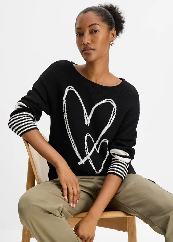 Maglione jacquard, bonprix