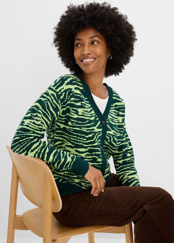 Cardigan jacquard, bonprix