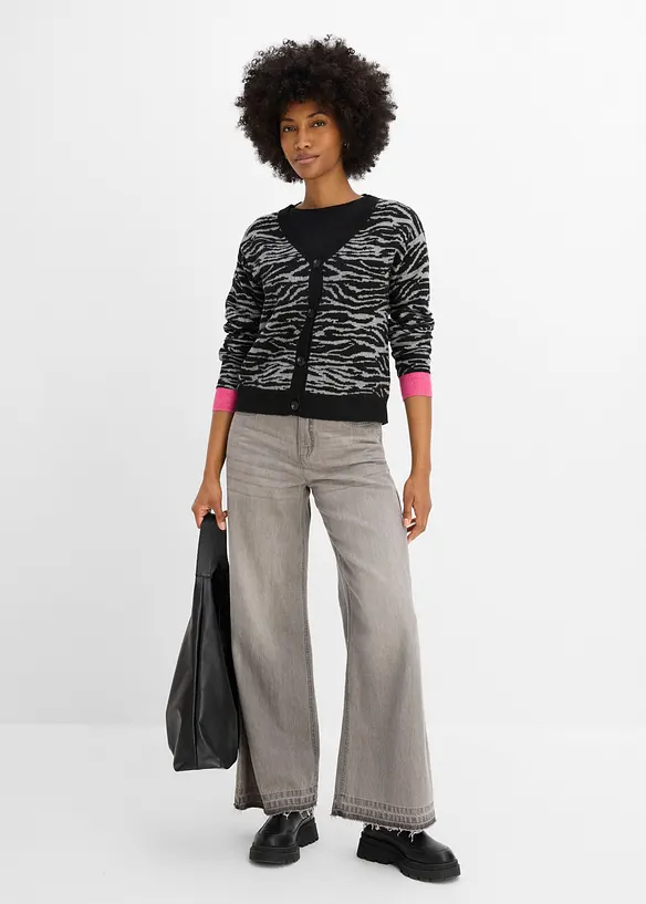 Cardigan jacquard, bonprix