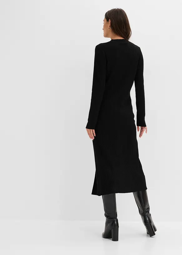 Abito in maglia con perle, bonprix
