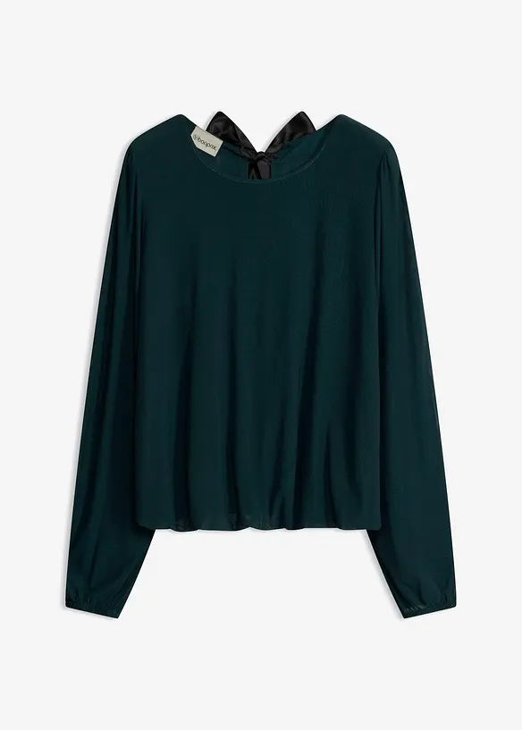 Maglia a maniche lunghe in morbido mesh, bonprix