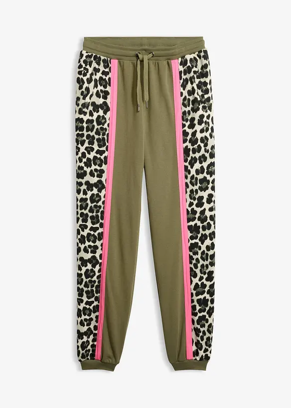 Pantaloni in morbida felpa misto cotone, bonprix