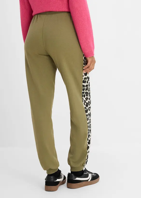 Pantaloni in morbida felpa misto cotone, bonprix