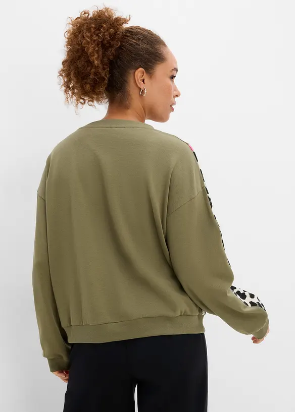 Felpa in misto cotone morbido, bonprix