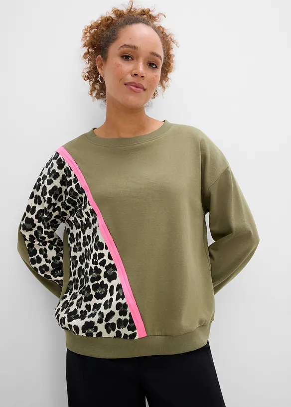 Felpa in misto cotone morbido, bonprix