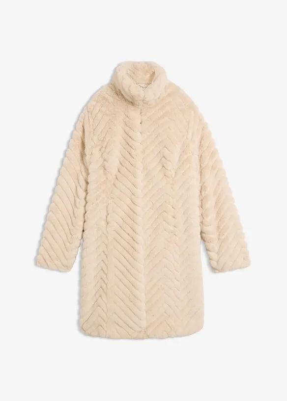 Pelliccia sintetica con collo dritto, bonprix