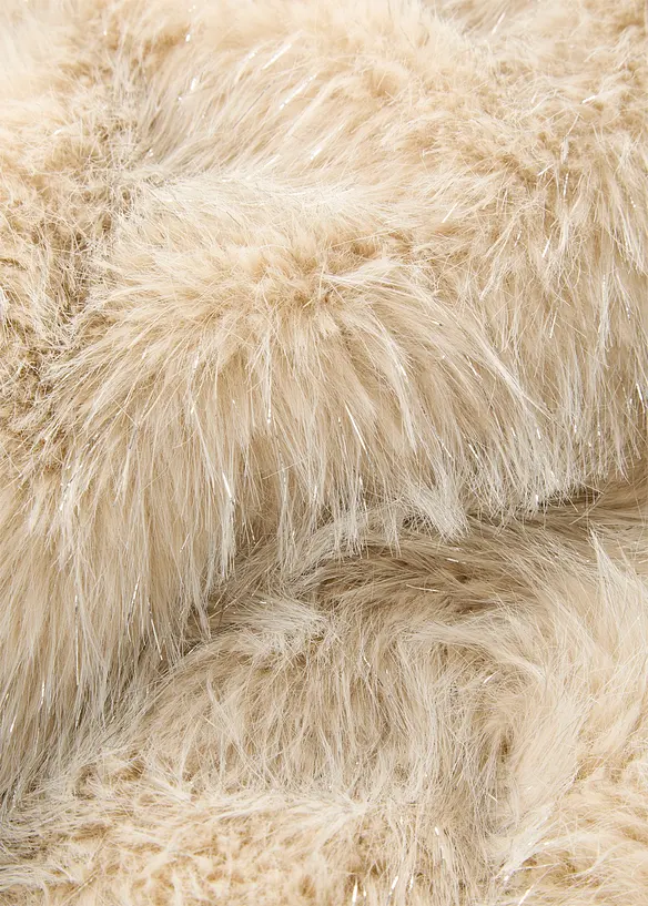 Pelliccia sintetica corta con effetto glitterato, bonprix