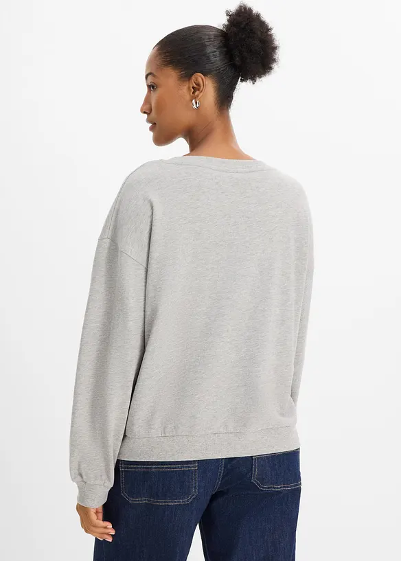 Felpa in misto cotone morbido, bonprix
