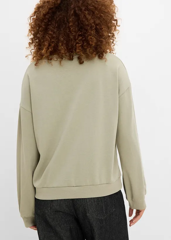 Felpa in misto cotone morbido, bonprix