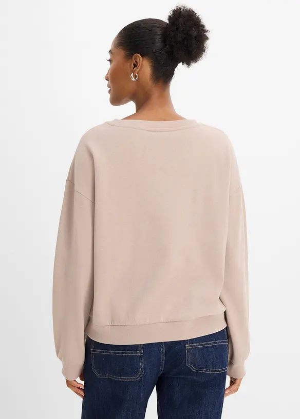 Felpa in misto cotone morbido, bonprix