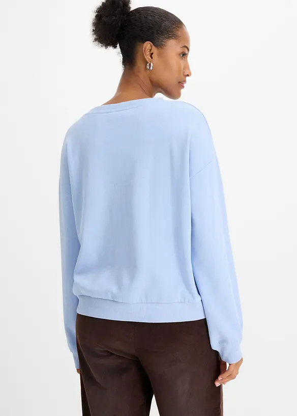 Felpa in misto cotone morbido, bonprix