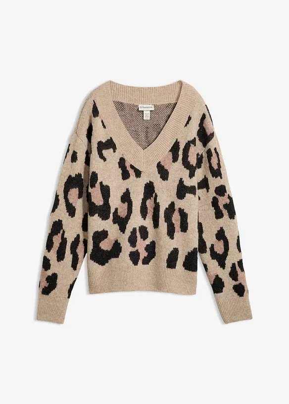 Maglione con motivo jacquard, bonprix