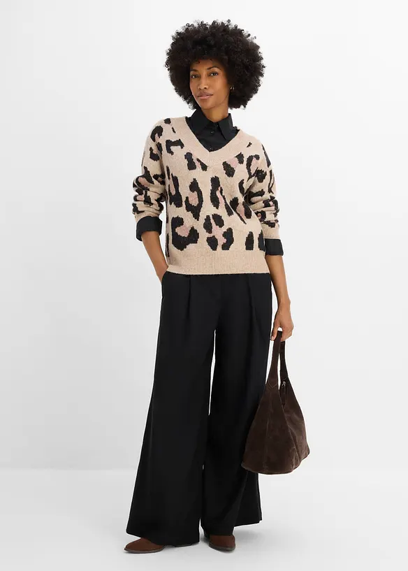 Maglione con motivo jacquard, bonprix