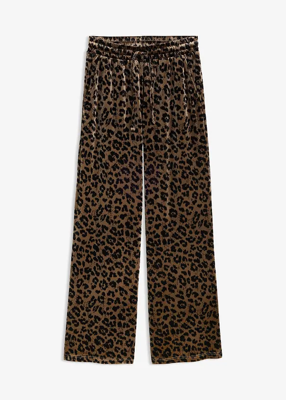 Pantaloni a palazzo in velluto morbido, bonprix