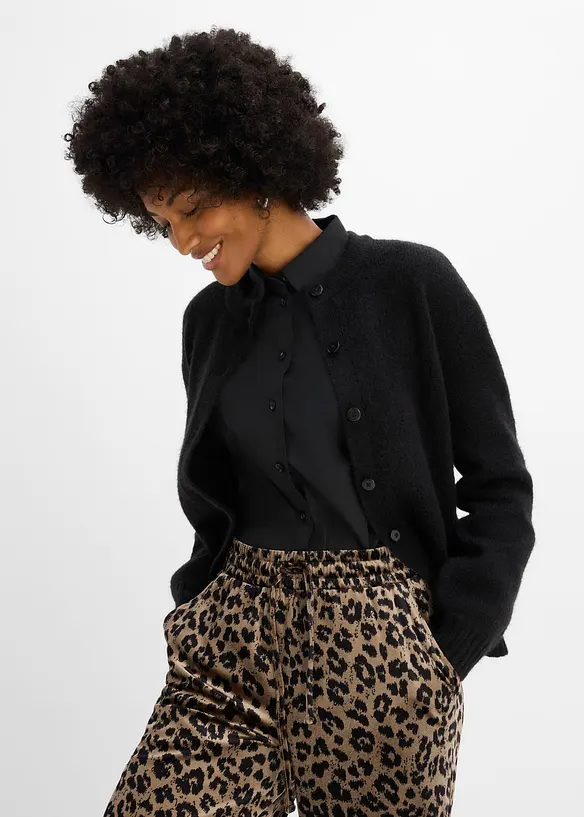 Pantaloni a palazzo in velluto morbido, bonprix
