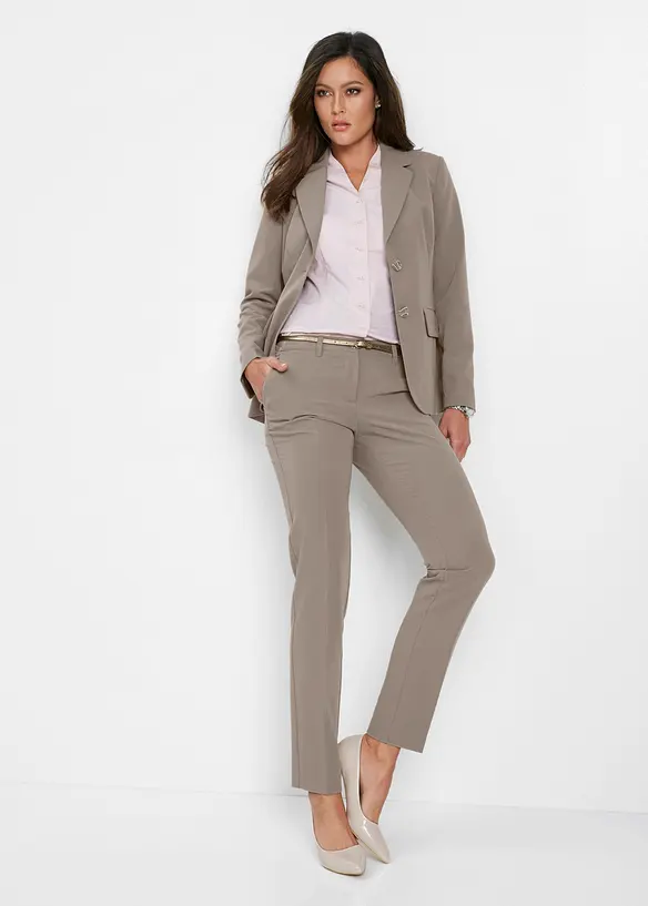 Tailleur giacca e pantaloni con viscosa, bonprix