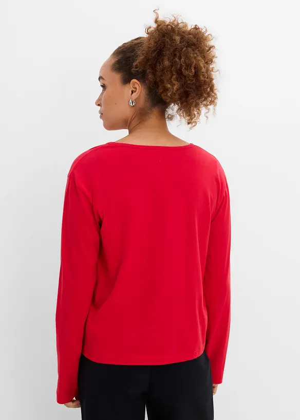Maglia a maniche lunghe in puro cotone biologico, bonprix